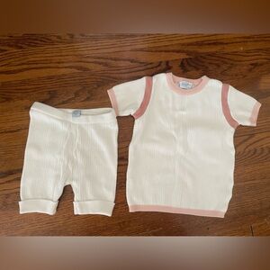 White and Pink Knit Feltman Brothers Set